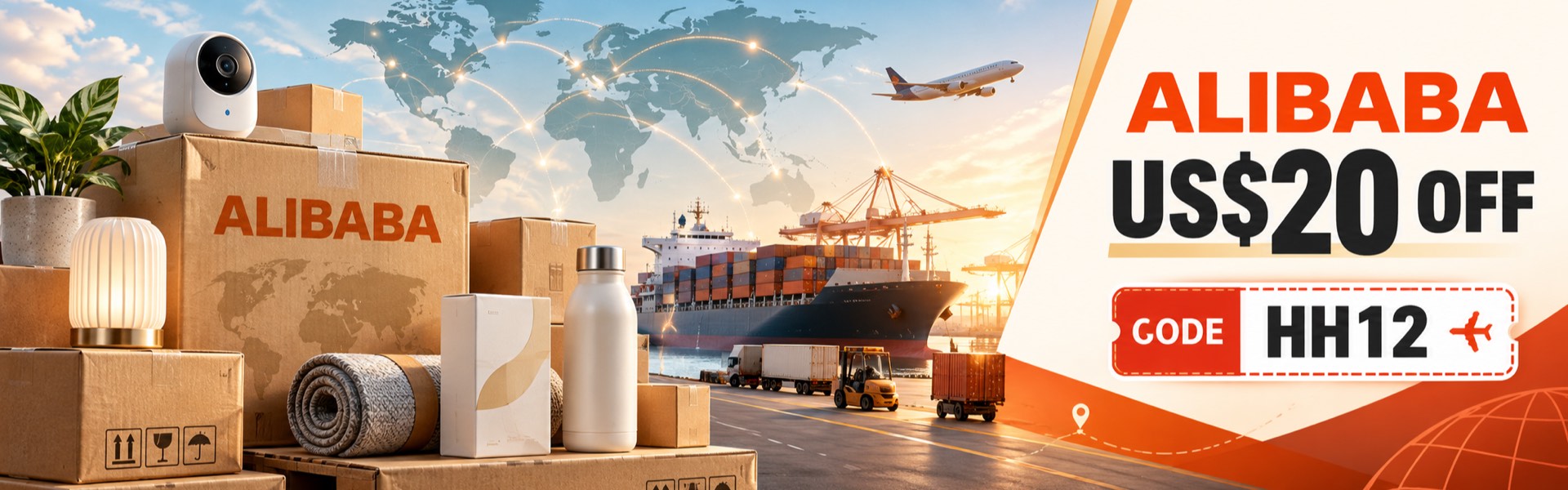 Alibaba US$20 off with code HH12 in Bahrain