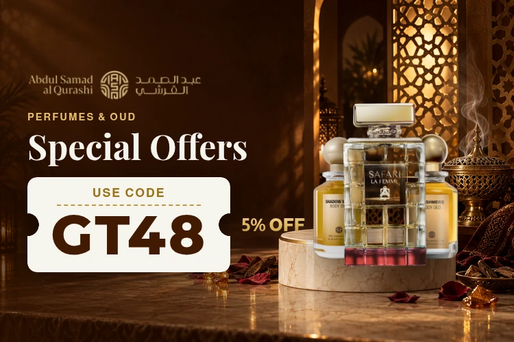 Saudi perfume gifting with Abdul Samad Al Qurashi coupon GT48 for 5% off