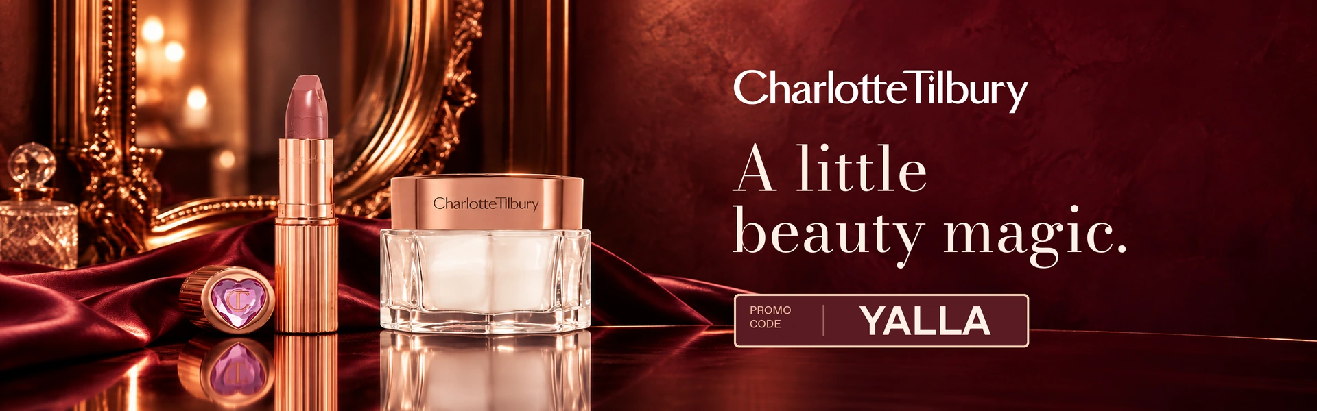 Charlotte Tilbury offer with code YALLA