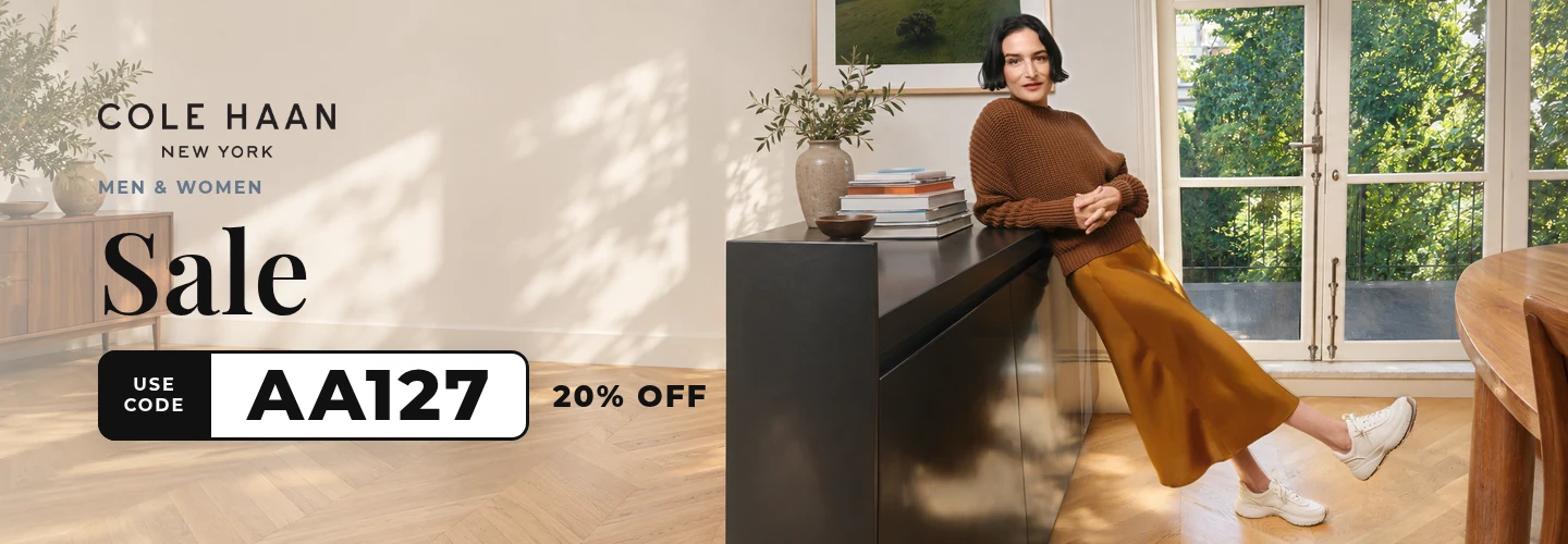 Cole Haan offer with code AA127
