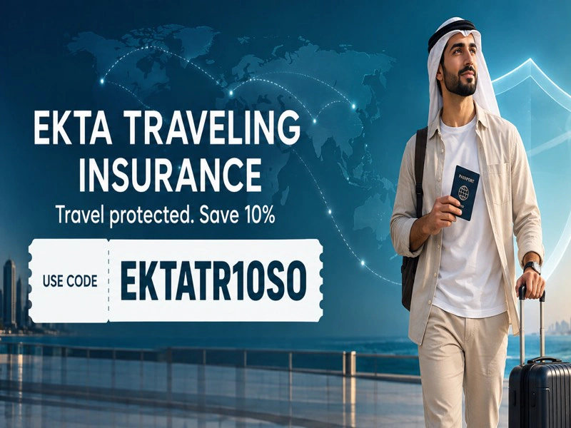 EKTA Traveling Insurance 10% off with code EKTATR10SO in Saudi