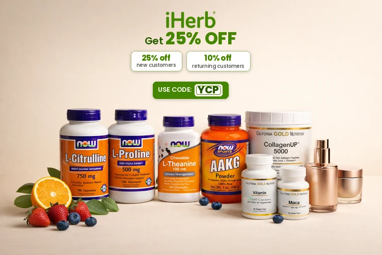 iHerb – Get 25% Off with code YCP
