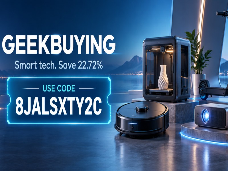 Geekbuying 22.72% off smart tech with code 8JALSXTY2C in Qatar