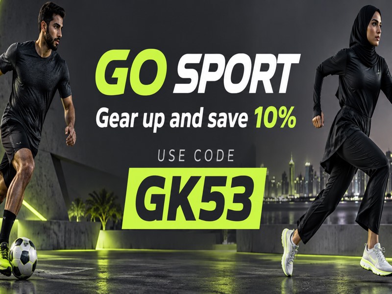 Go Sport 10% off sports gear with code GK53 in Qatar