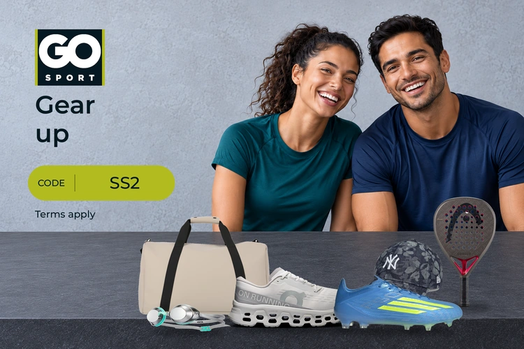 Go Sport 10% off sports gear with code GK53 in Qatar