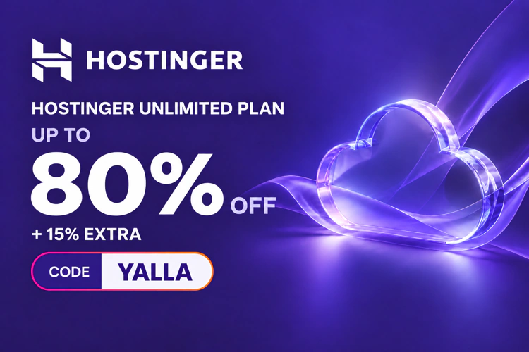 Hostinger unlimited plan with up to 80% off plus 15% extra