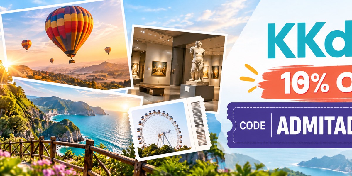 KKday 10% off travel experiences with code ADMITADNEW10