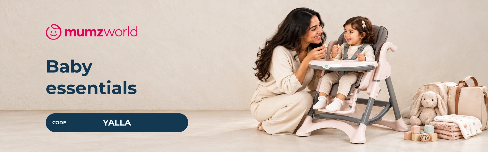 Mumzworld baby and mother essentials in Egypt with code YALLA