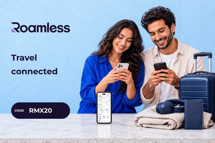 Roamless - 20% off travel eSIM with code RMX20