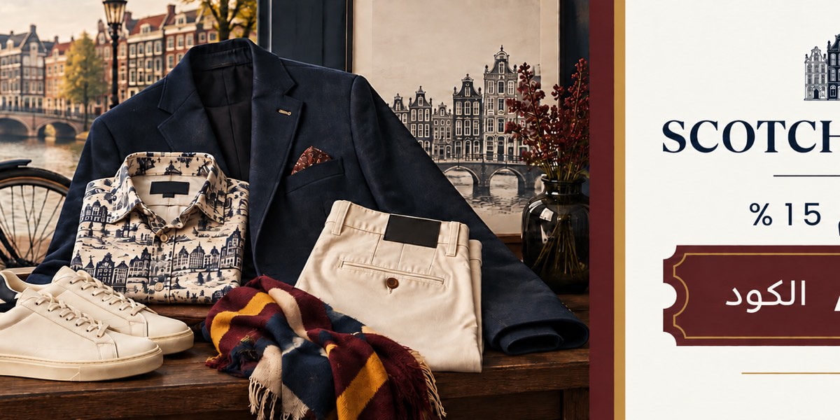 خصم 15% على أزياء SCOTCH&SODA بكود ADM6