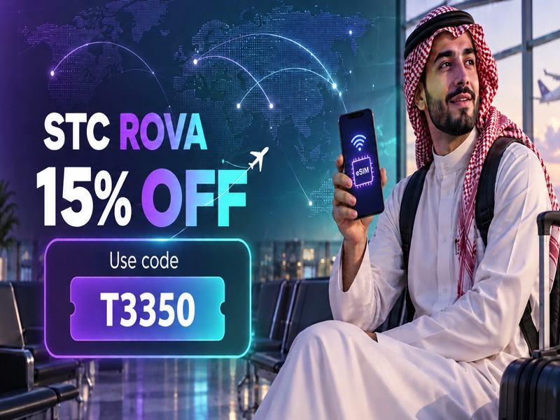 STC ROVA 15% off with code T3350 in Saudi