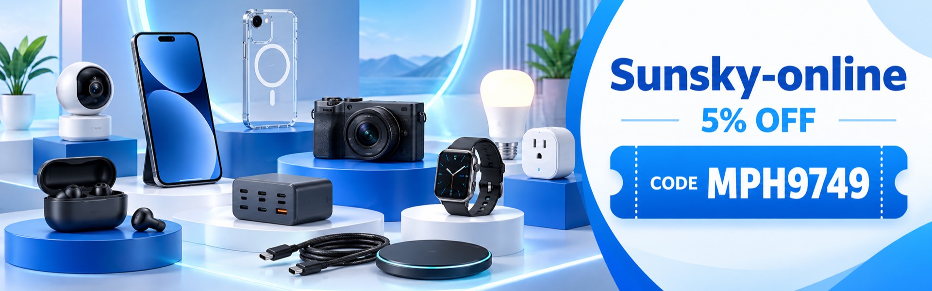 Sunsky-online 5% off electronics with code MPH9749