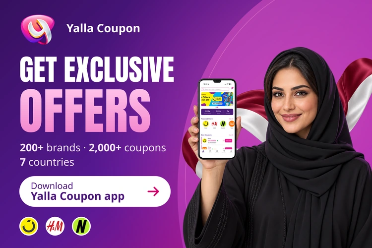 Download Yalla Coupon for exclusive offers from over 200 brands