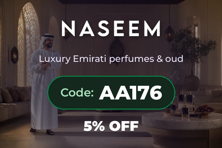 Naseem - 5% off perfumes with code AA176