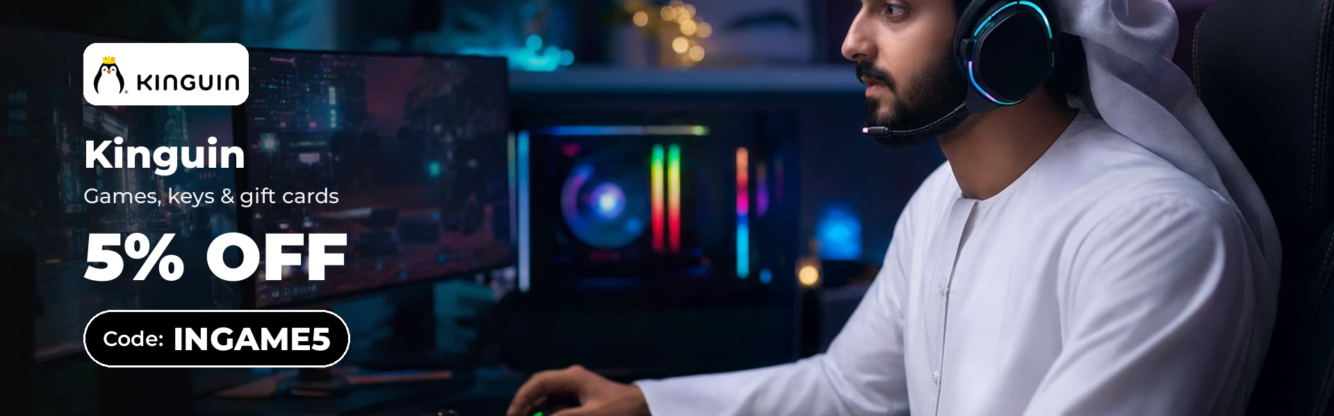 Kinguin 5% off with code EMBER5 in Egypt