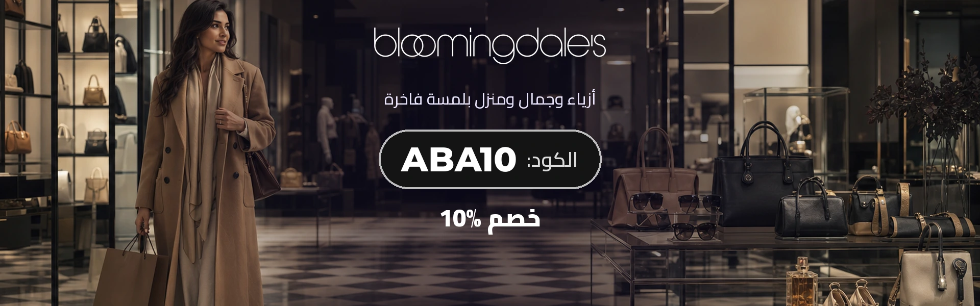 بلومينغديلز - خصم 10% على الأزياء والجمال مع الكود ABA10