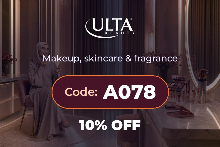 Ulta Beauty promo code A078 homepage banner