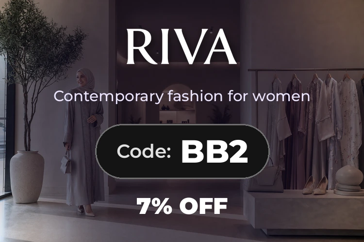 Riva Fashion promo code BB2 homepage banner