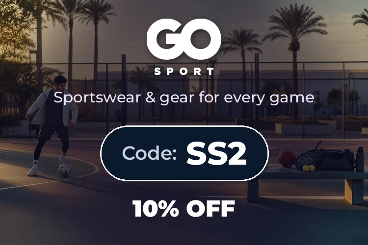 Go Sport promo code SS2 homepage banner