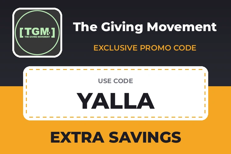 The Giving Movement promo code YALLA - Extra Savings