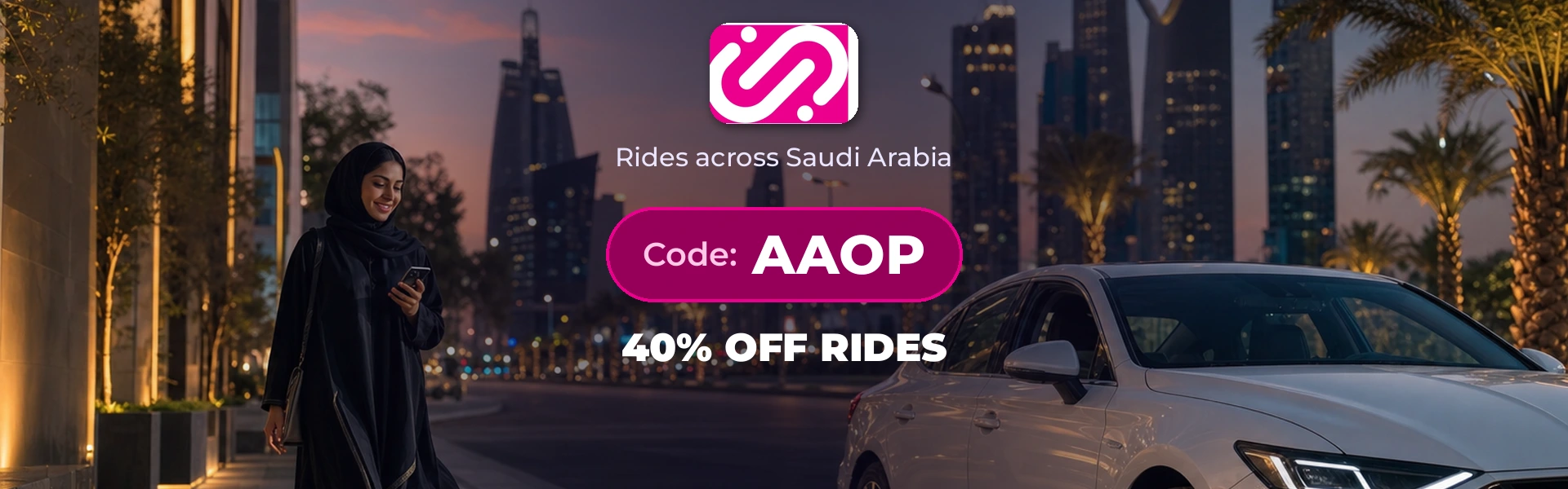 Jeeny - 40% off rides with code AAOP