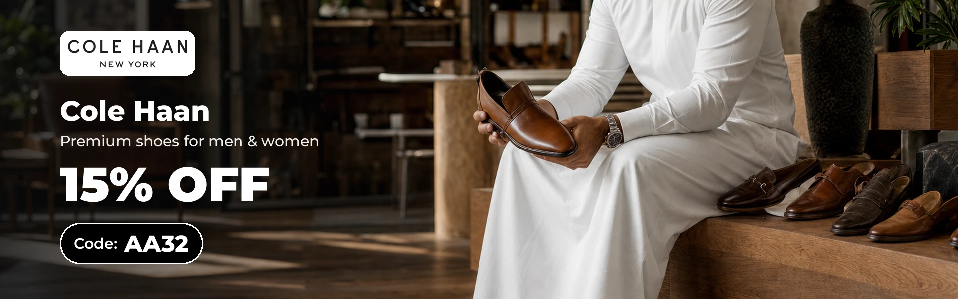 Cole Haan offer with code AA127