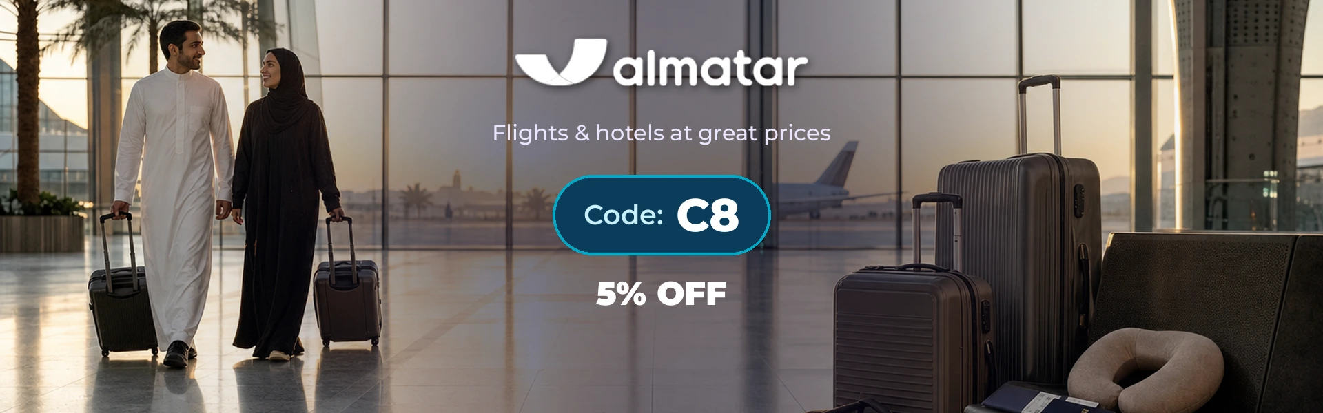 Al Matar promo code C8 homepage banner