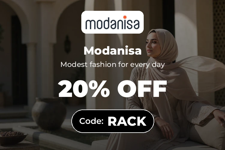 Modanisa 20% off modest fashion with code RA4U