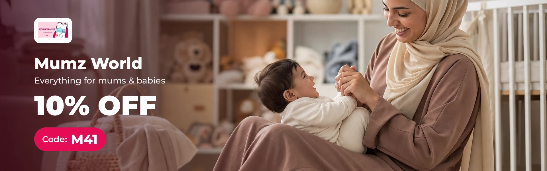 Mumzworld offer with code HE76