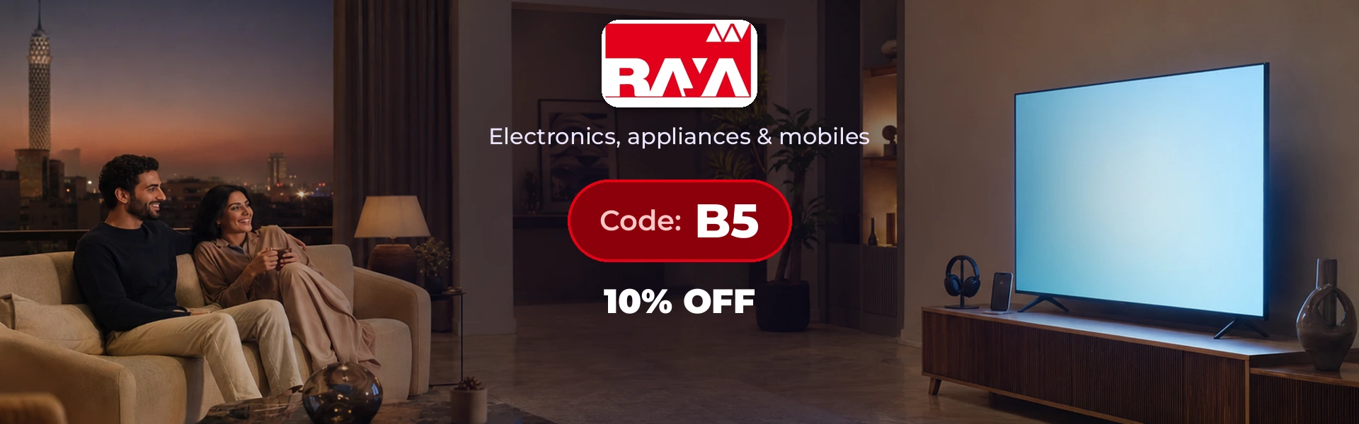 Raya Shop promo code B5 homepage banner