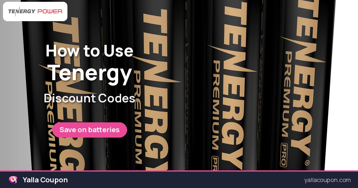 How to Use Tenergy Discount Codes and Deals in the Gulf and Egypt