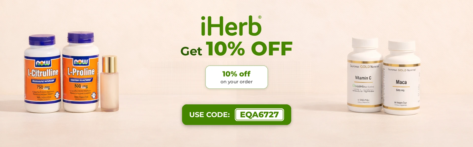 iHerb – Get 10% Off with code EQA6727